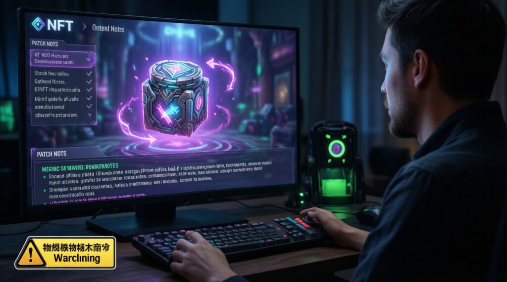 หัวข้อบทความ SEO: NFT ไอเทมในเกม: เป็นเจ้าของจริงแค่ไหน? สิทธิ์การใช้งาน vs การถือครองบนบล็อกเชน - иллюстрация