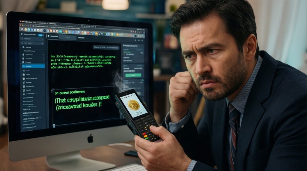 หัวข้อบทความ SEO: กระเป๋าคริปโตสำหรับเล่นเกม Web3: เลือก Wallet ยังไงให้ปลอดภัย (Seed Phrase, Hardware Wallet) - иллюстрация