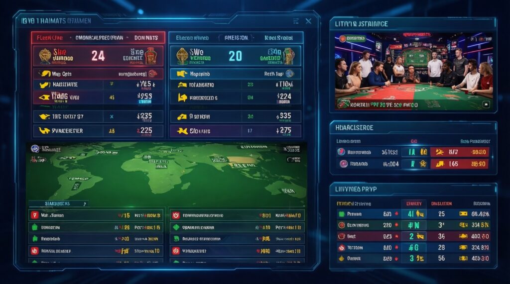 Esports betting 101: รูปแบบเดิมพันยอดนิยม (ML, Map, Handicap, Props) และวิธีอ่านออดส์ - иллюстрация