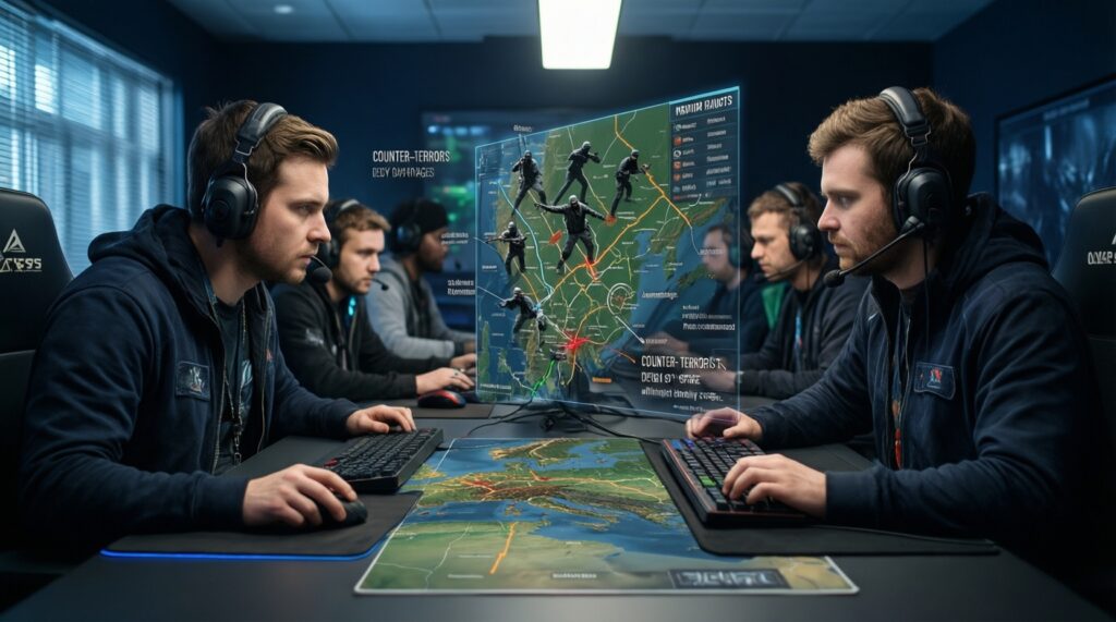 วิเคราะห์ปัจจัยชนะใน CS2 Esports: สถิติแผนที่ ฟอร์มทีม และเมต้าอาวุธที่กระทบออดส์ - иллюстрация