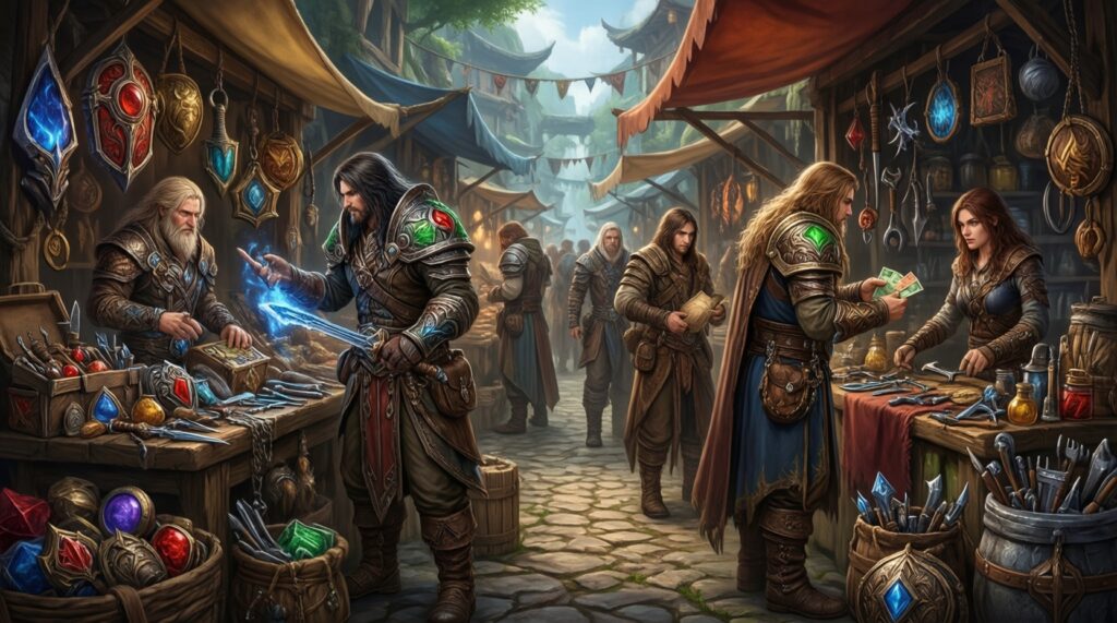 เศรษฐกิจในเกมคืออะไร? อุปสงค์-อุปทาน การดรอปไอเทม และผลกระทบจากอีเวนต์/แพตช์ - иллюстрация