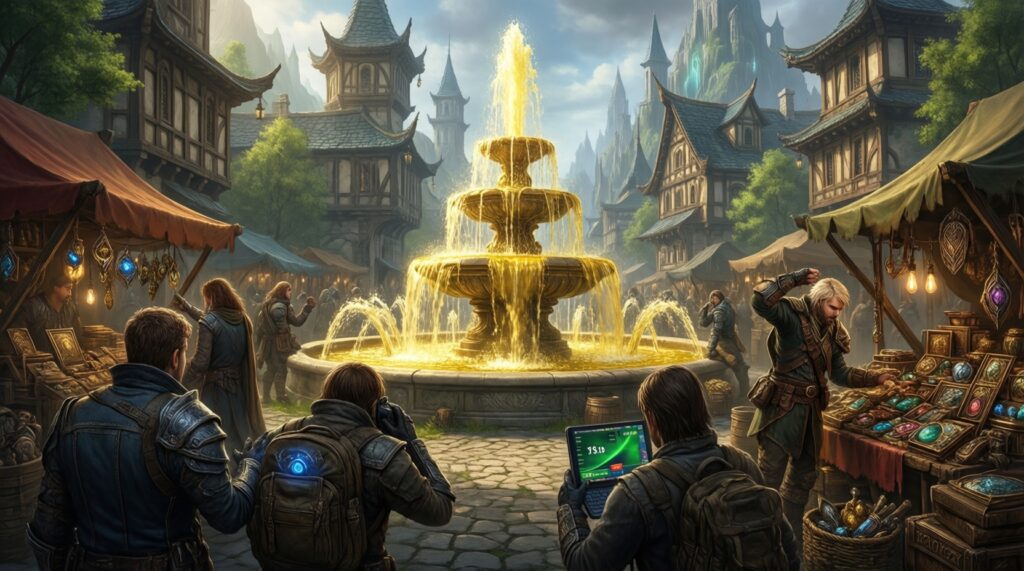 In-Game Economies as Casinos: How Virtual Inflation and Item Sinks Change Value - иллюстрация