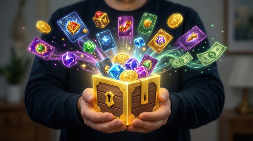 Loot Boxes vs. Gambling: Where the Legal and Ethical Lines Are Drawn for Gamers - иллюстрация