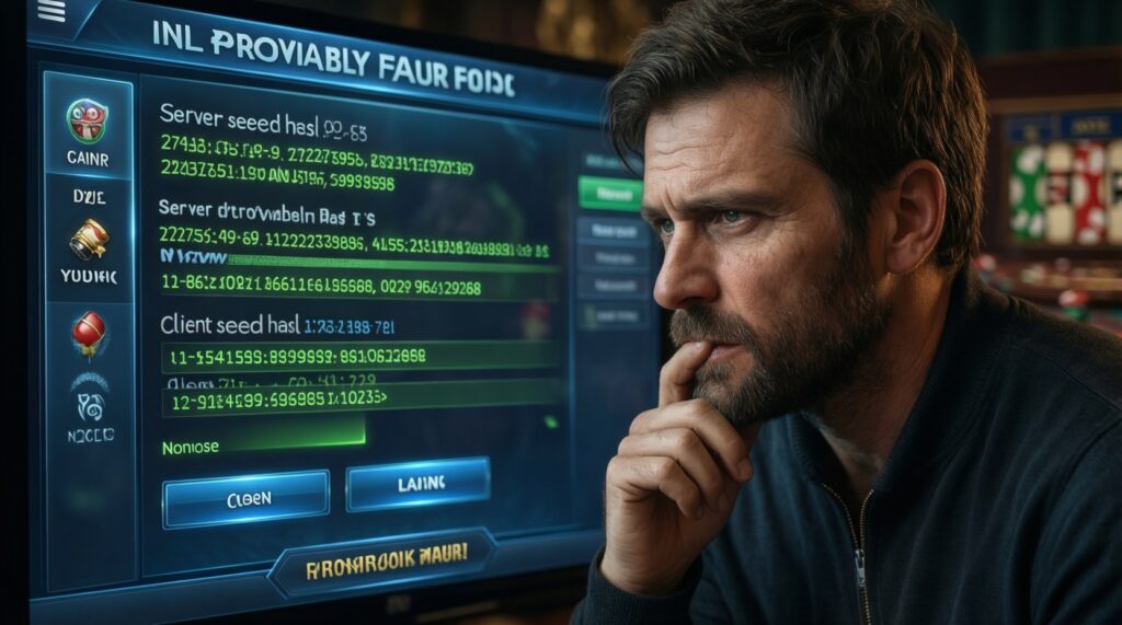 Provably Fair คืออะไร: วิธีตรวจสอบความยุติธรรมของเกมสุ่มและคาสิโนคริปโต - иллюстрация
