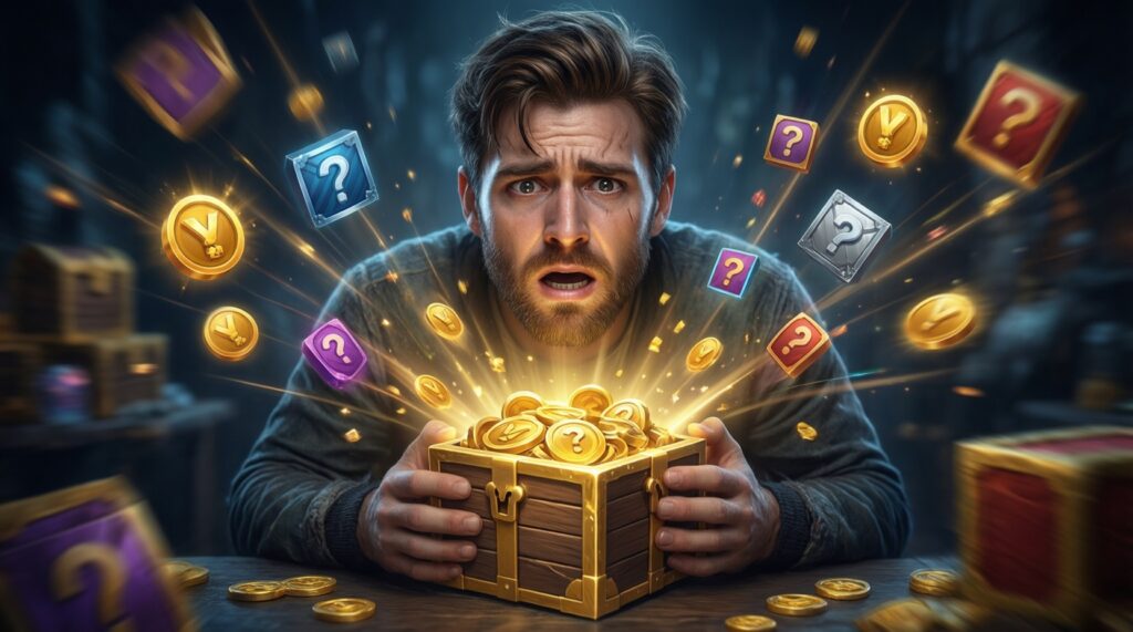 The Psychology of Loot Drops: Why Random Rewards Feel So Addictive - иллюстрация