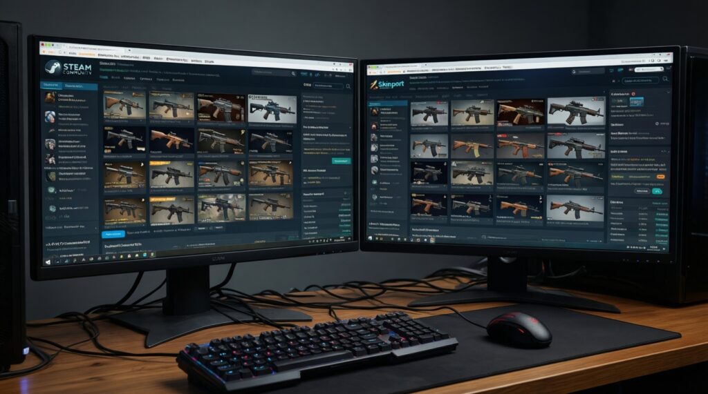 Best CS2 Skin Marketplaces Compared: Fees, Liquidity, Cashout Options, and Security - иллюстрация