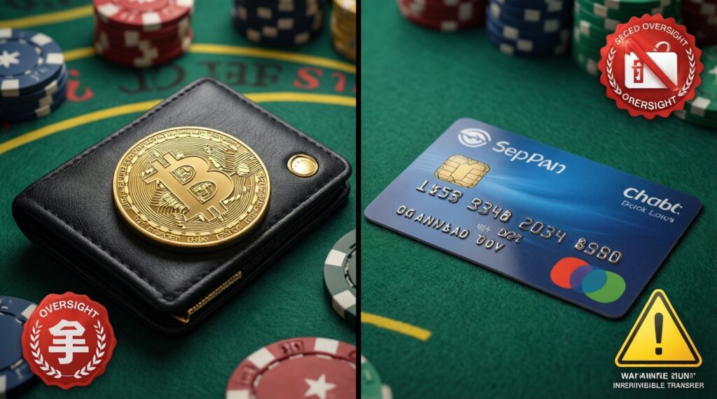Crypto Casinos vs. Traditional Gambling Sites: Key Differences for Gamers - иллюстрация
